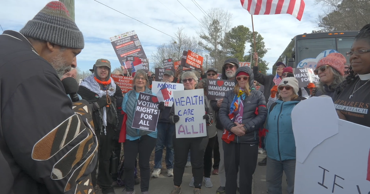 Outspoken civil rights reverend leads 50-mile march to Raleigh, final stop at State Capitol Saturday