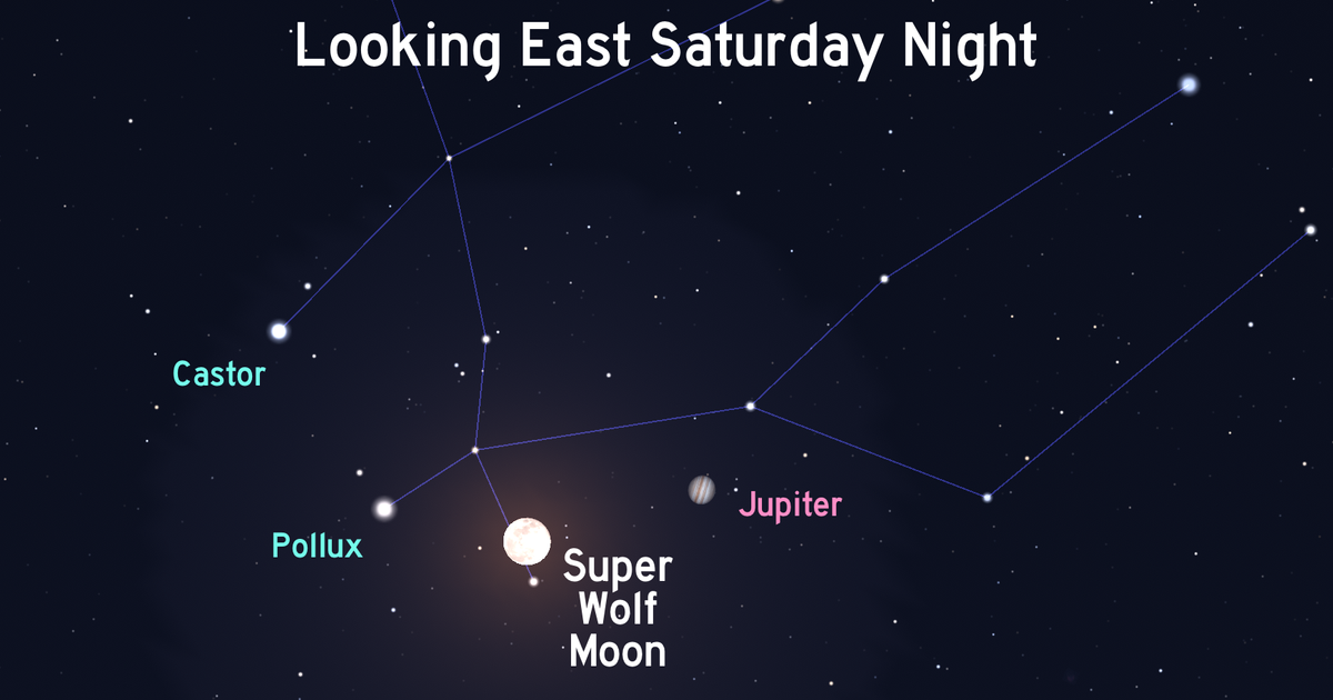 Look up for the supermoon and Jupiter