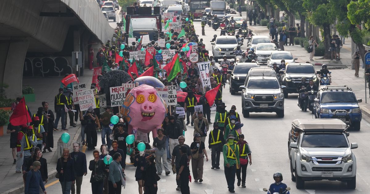 IMF-World Bank meetings draw modest protests in Bangkok over growing inequality