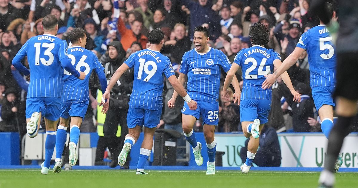 Diego Gomez scores from halfway line for Brighton to revive memories of David Beckham's famous goal