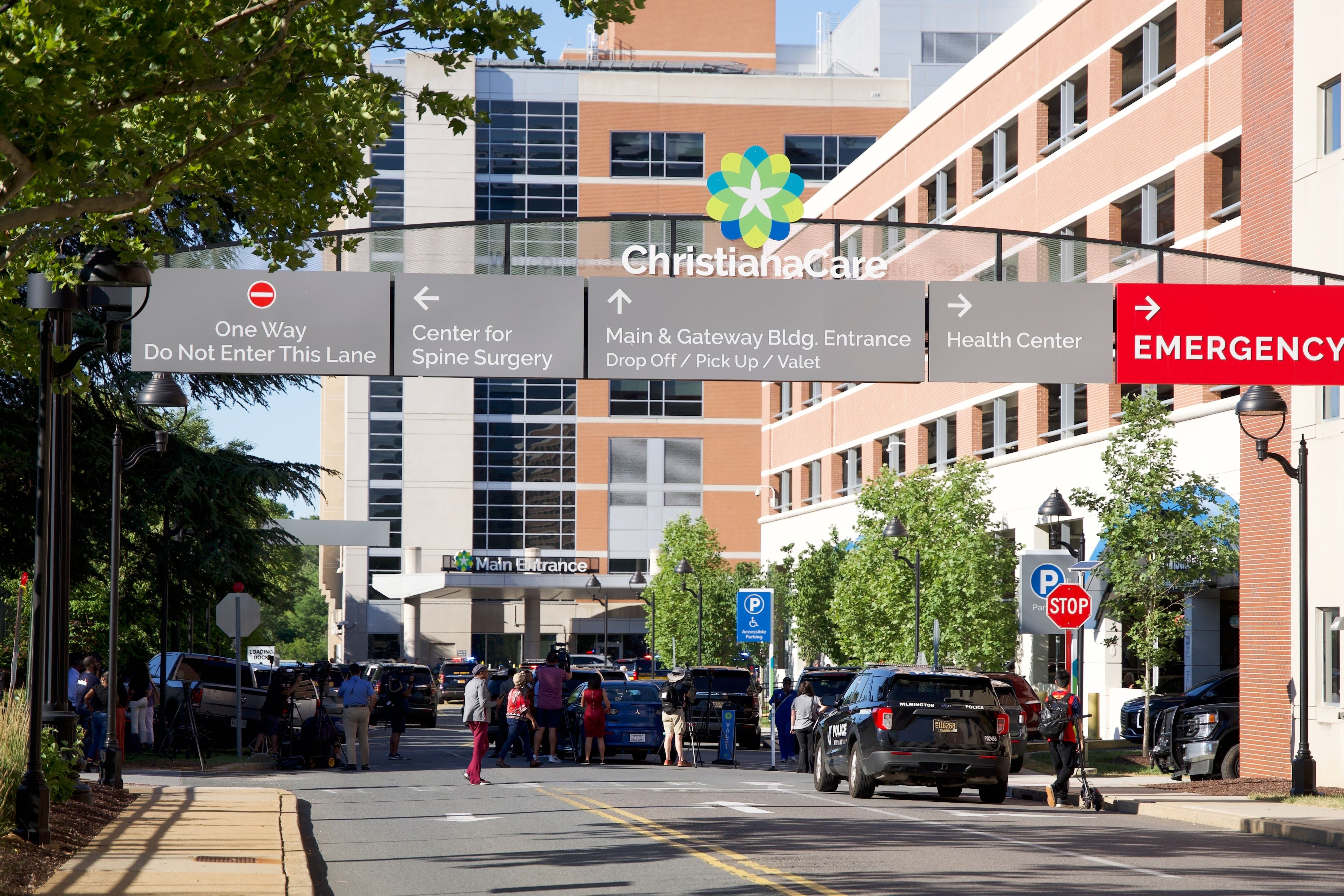 Police search for assailant in fatal shooting inside Delaware hospital