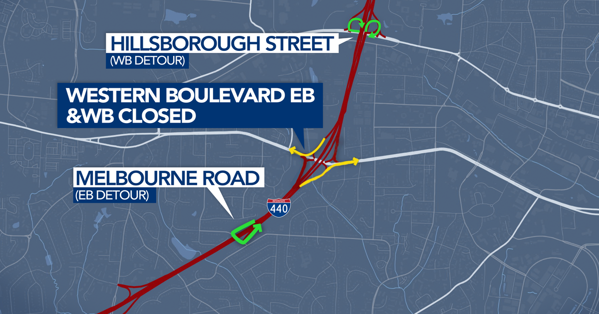 I-440, Western Boulevard closures happening this weekend