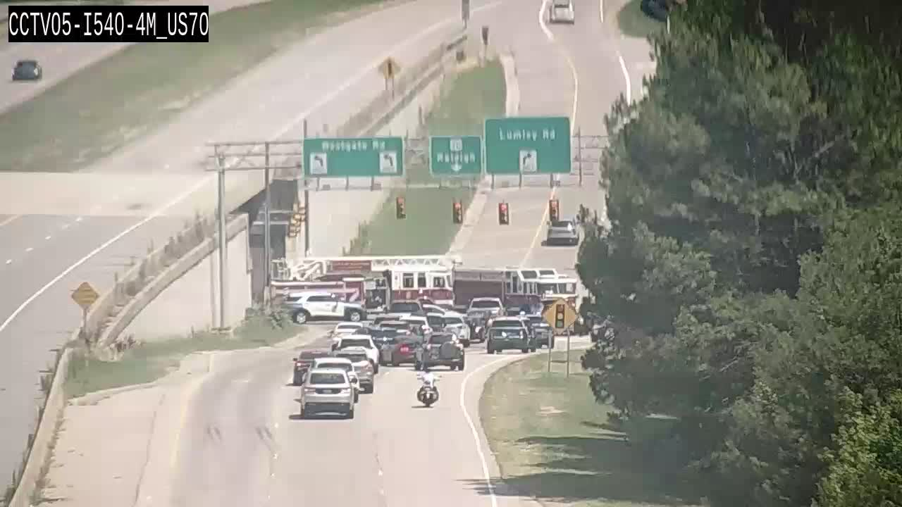 Crash shuts down ramp leading to Raleigh's Glenwood Avenue; injuries unclear