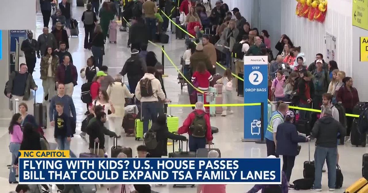 Flying with kids? U.S. House passes bill that could expand TSA family lanes