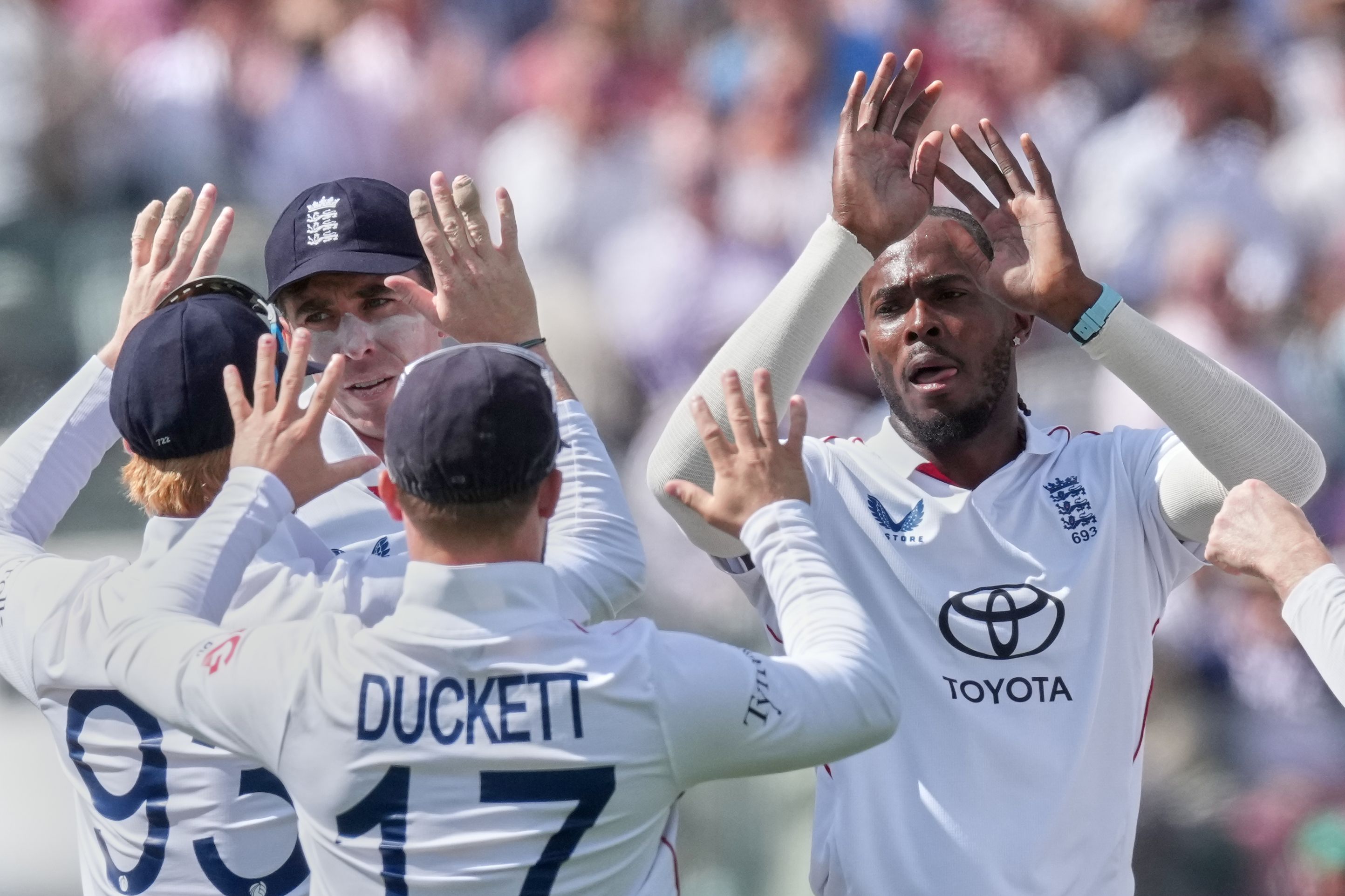 England seamers rip through Pakistan for 110 , taking a 180 - run lead at Lord
