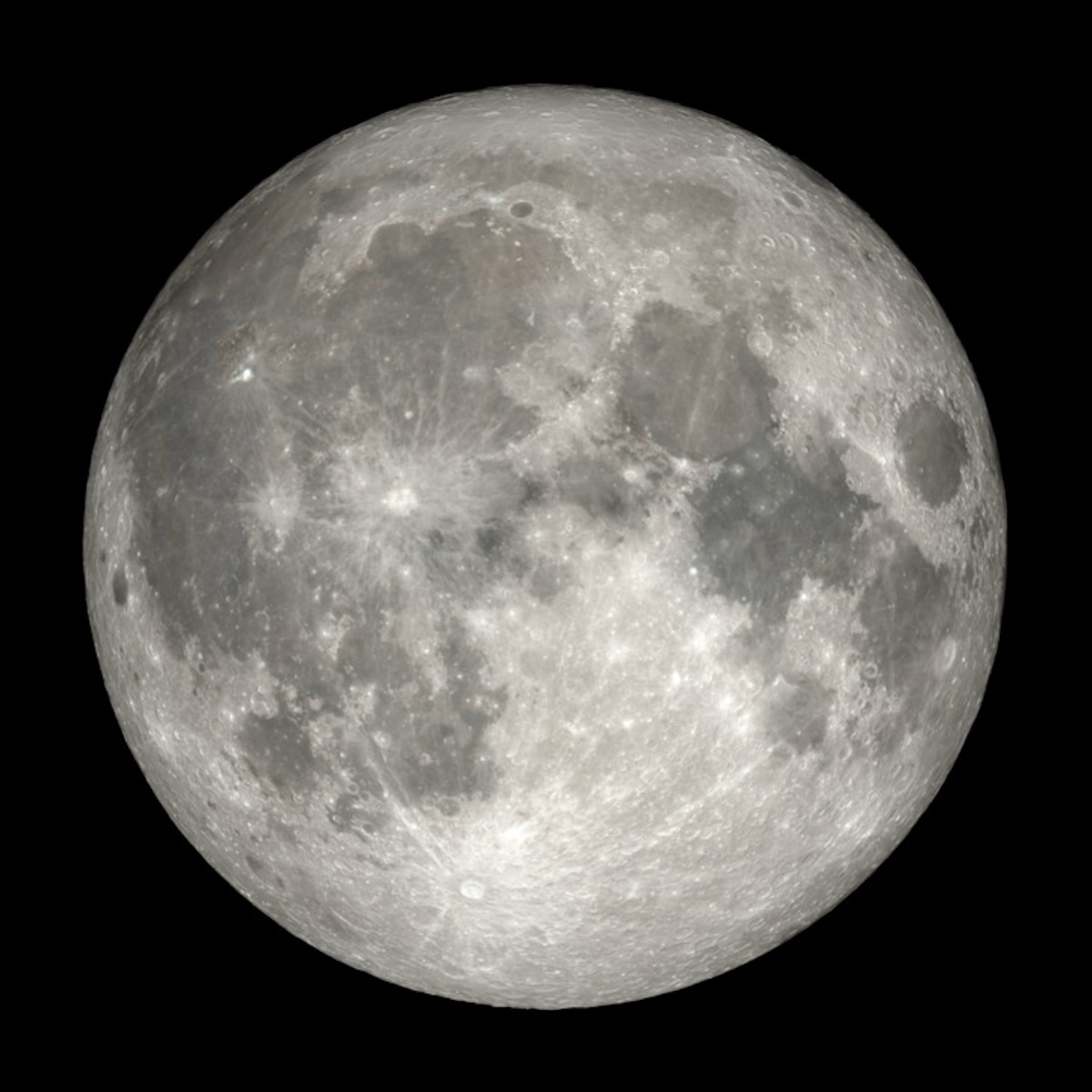 June Strawberry Moon rising in the evening sky