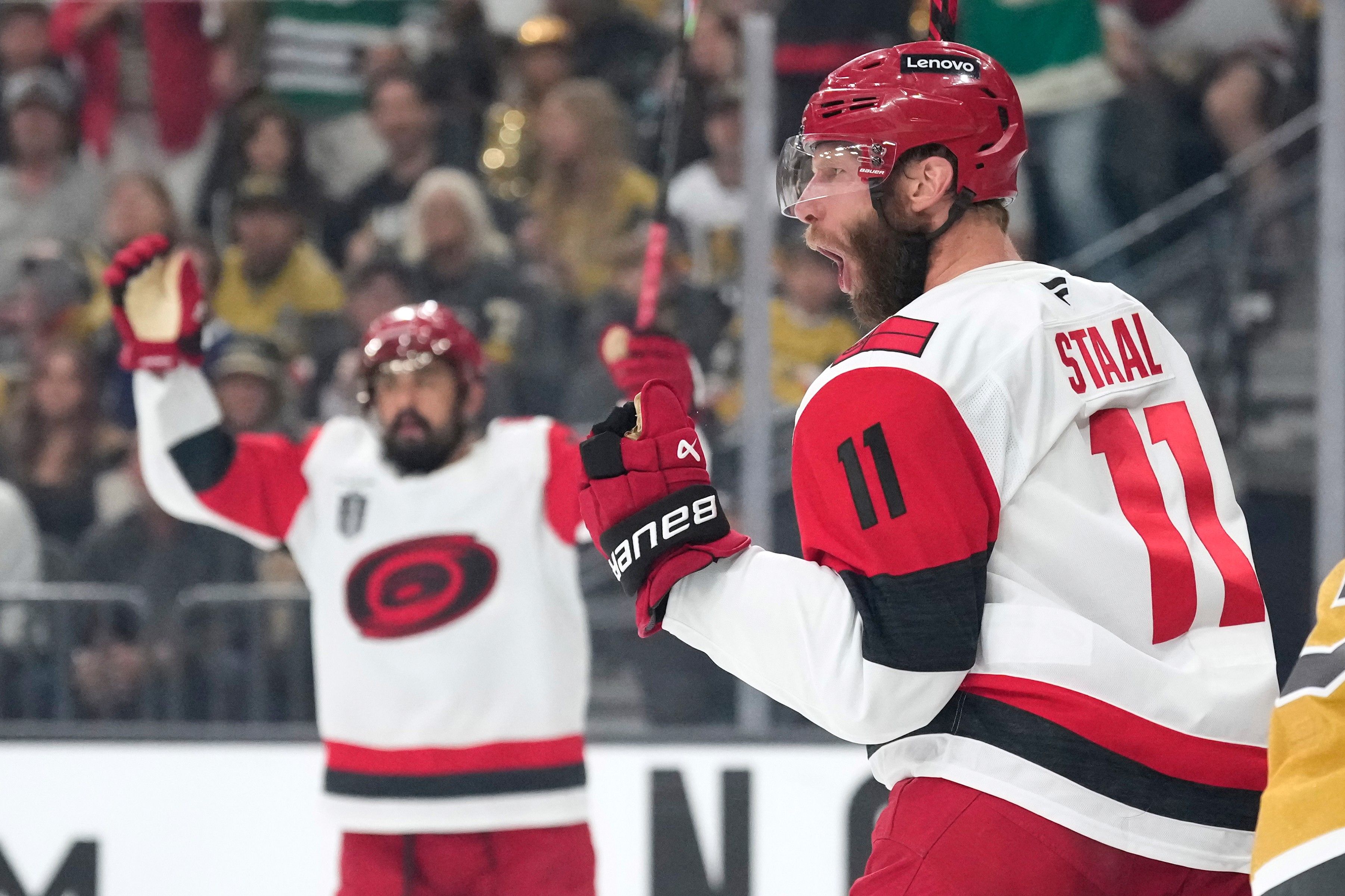 Carolina Jordan Staal wins the Conn Smythe Trophy as playoff MVP , oldest on record at age 37
