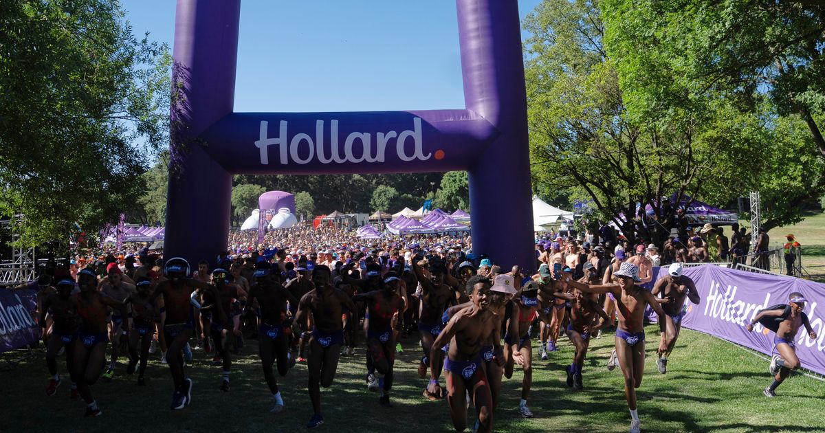 South African runners don cheeky attire for annual race to spotlight ...