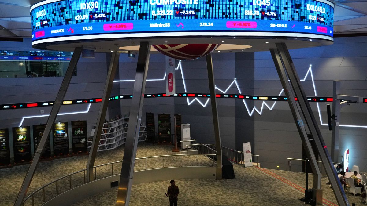 A man walks past an electronic board displaying stock prices and Jakarta Stock Exchange Composite Index, at the Indonesia Stock Exchange in Jakarta, Indonesia, Wednesday, Jan. 28, 2026. (AP Photo/Tatan Syuflana)