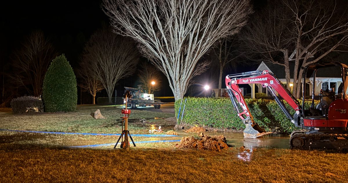 Water main breaks in Pittsboro neighborhood, one of many in NC during cold stretch