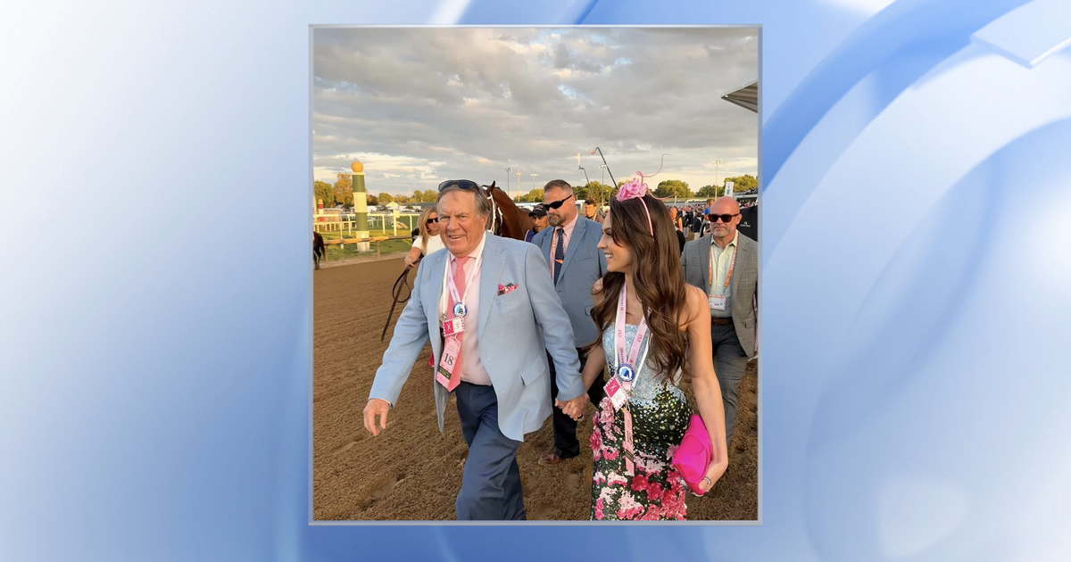 Bill Belichick, Jordon Hudson attend the 152nd Kentucky Derby