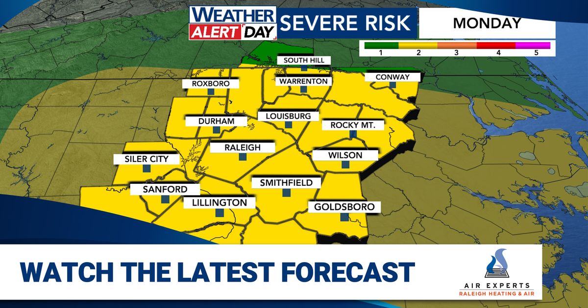 String of WRAL Weather Alert Days tied to daily storm, flood risk