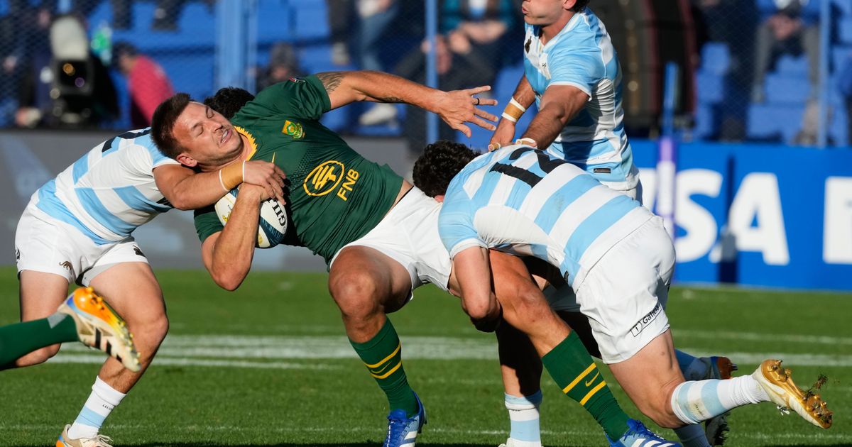 Springboks edge Argentina as Siya Kolisi limps off with a recurring hamstring injury - WRAL thumbnail