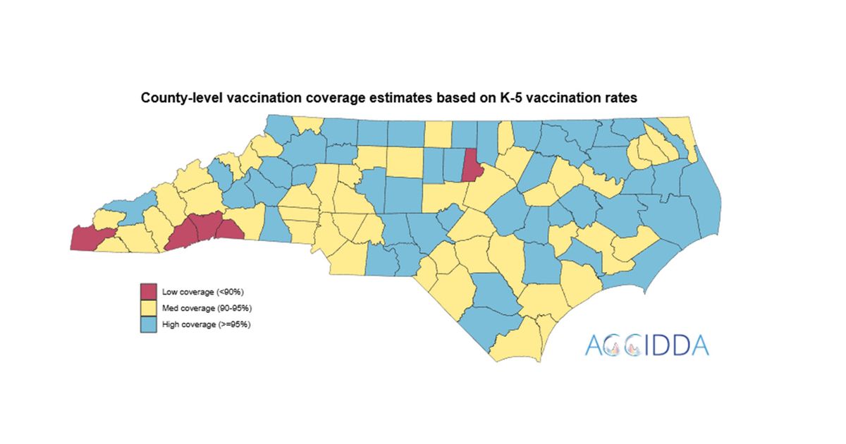 North Carolina measles vaccination rates: See how your county, school ranks