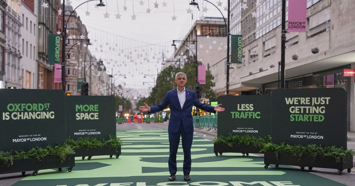 Image for London’s Oxford Street bans traffic as city tries to revitalize a once-grand shopping district