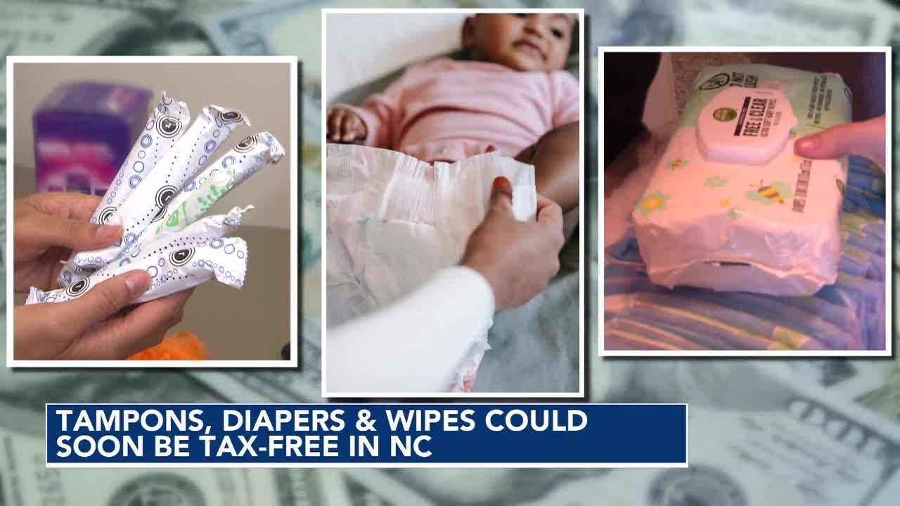 NC House passes bill to repeal sales tax on tampons, diapers
