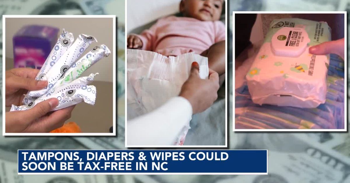 NC House passes bill to repeal sales tax on tampons, diapers