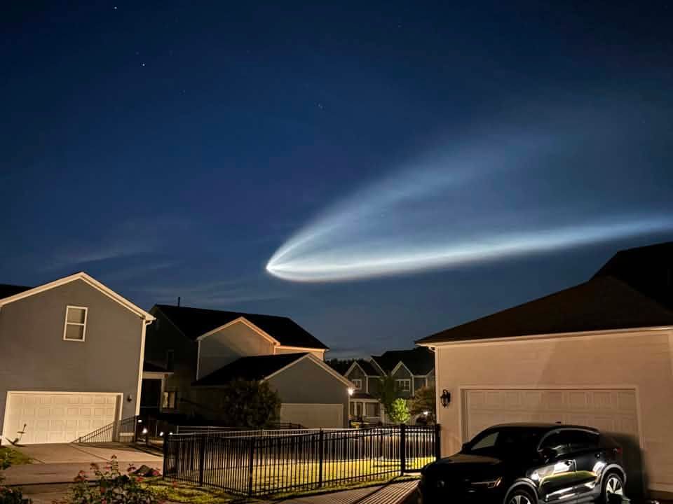 SpaceX Starlink launch visible in NC skies Tuesday morning