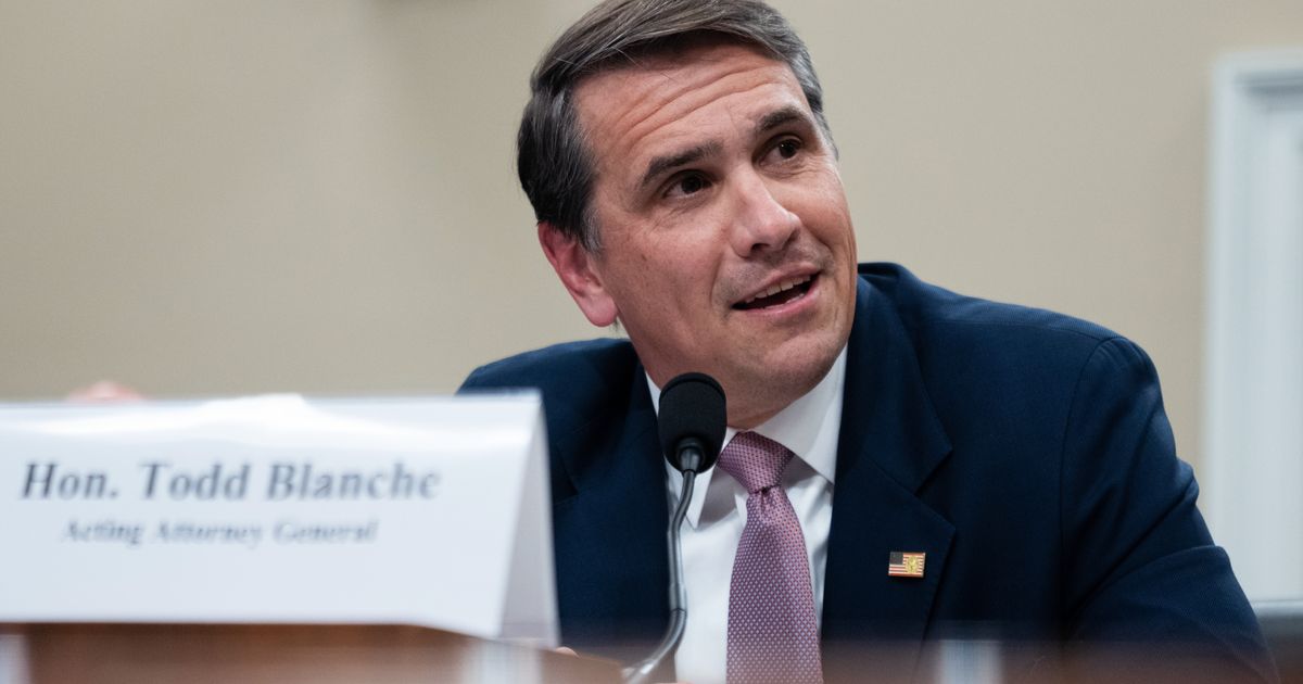 President Trump says he will nominate Todd Blanche to serve as attorney general