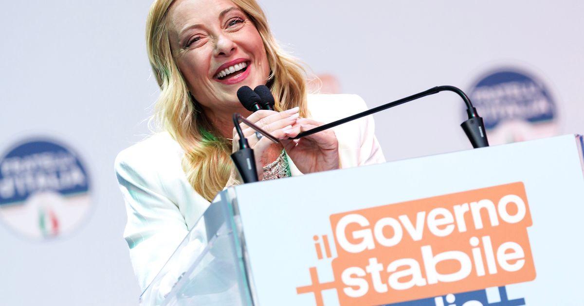 Meloni celebrates her Italian government's longevity during party rally in Bari