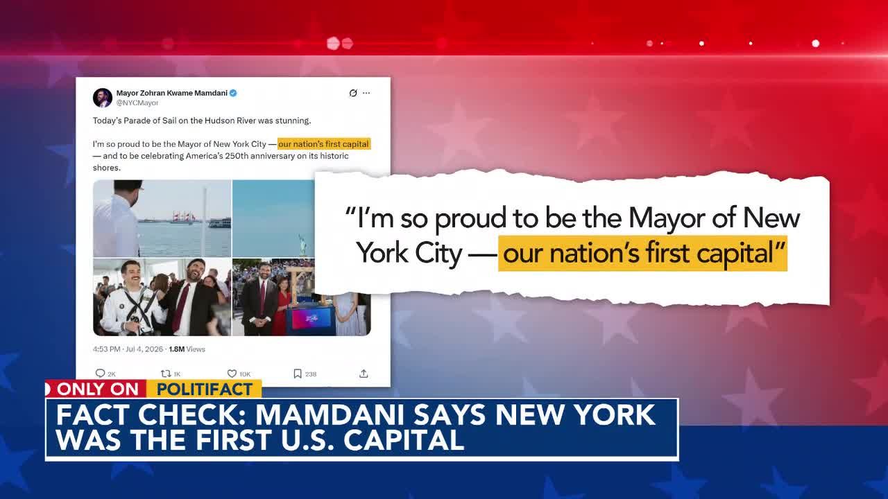 Fact-check: Mamdani says New York was the first U.S. capital