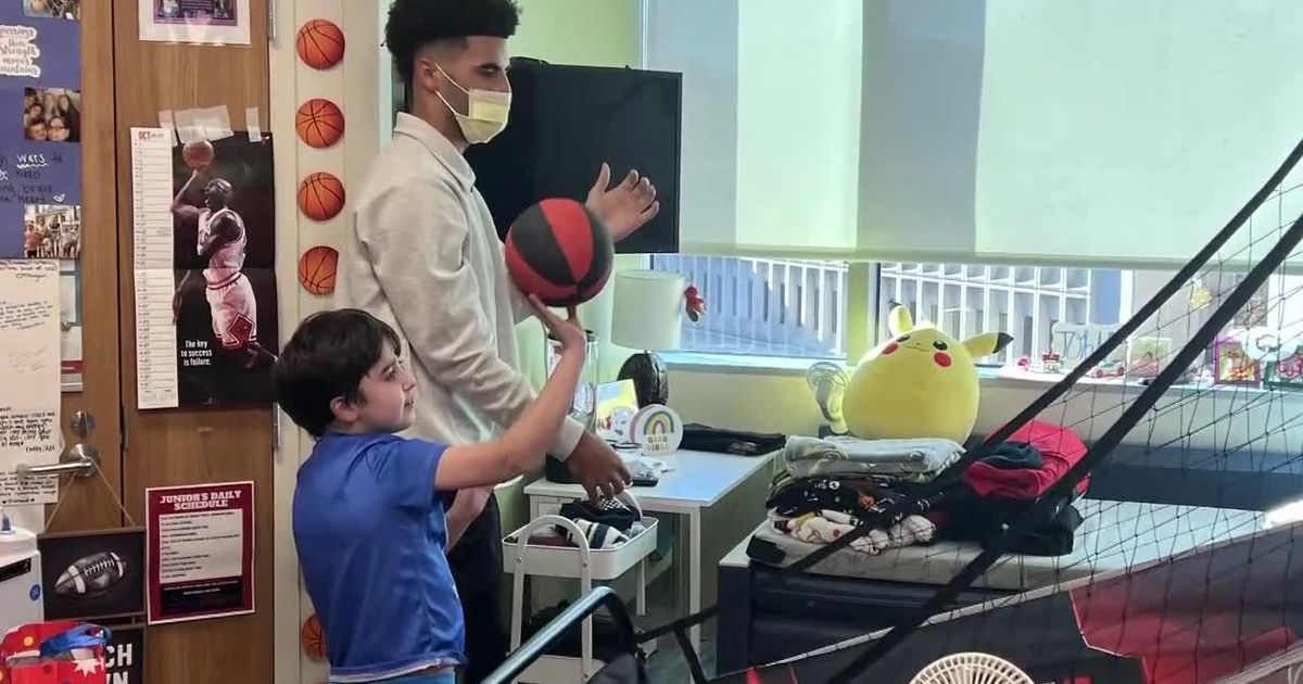 Duke’s Cayden Boozer uses family’s story to inspire potential donors at Duke Hospital
