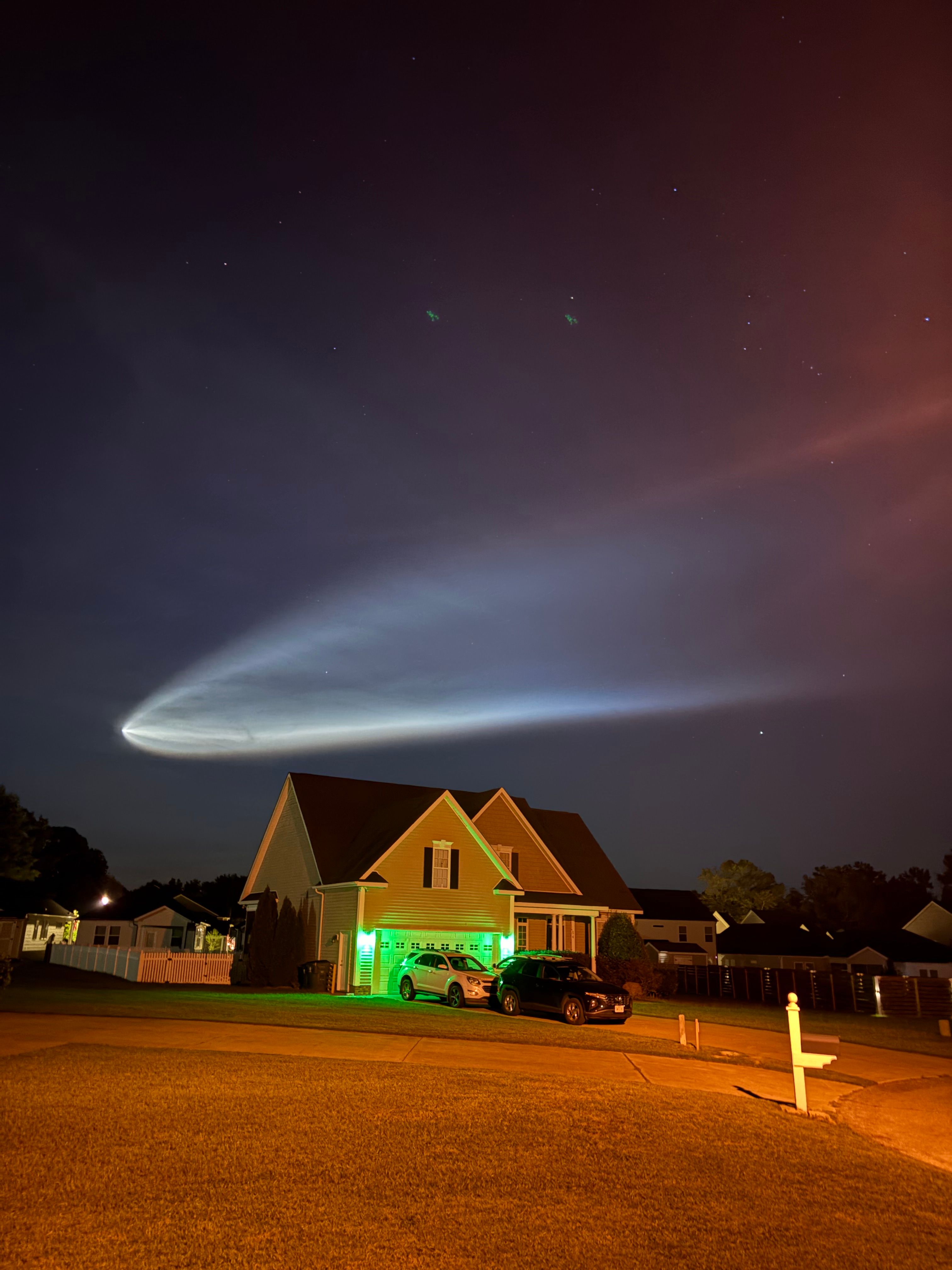 SpaceX Starlink launch visible in NC skies Tuesday morning