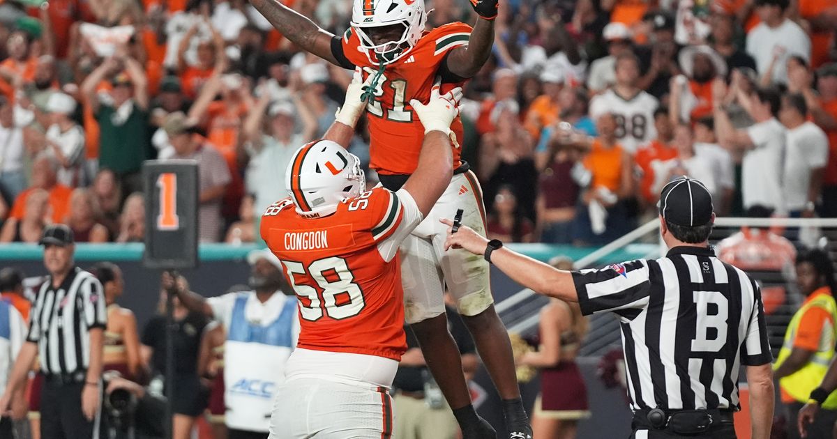 Miami is No. 1 in AP Top 25 for 1st time since '02, No. 2 BYU's ranking best since '84 title season