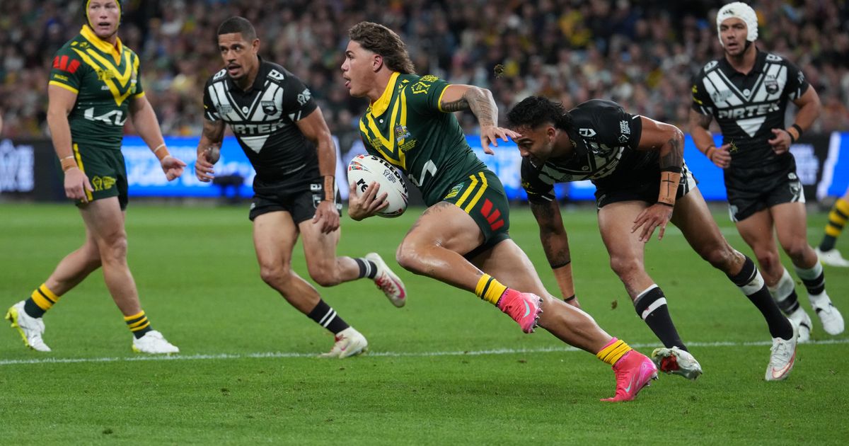 Australia edges New Zealand 24-22 in Rugby League World Cup opener as Bostock scores 3 tries