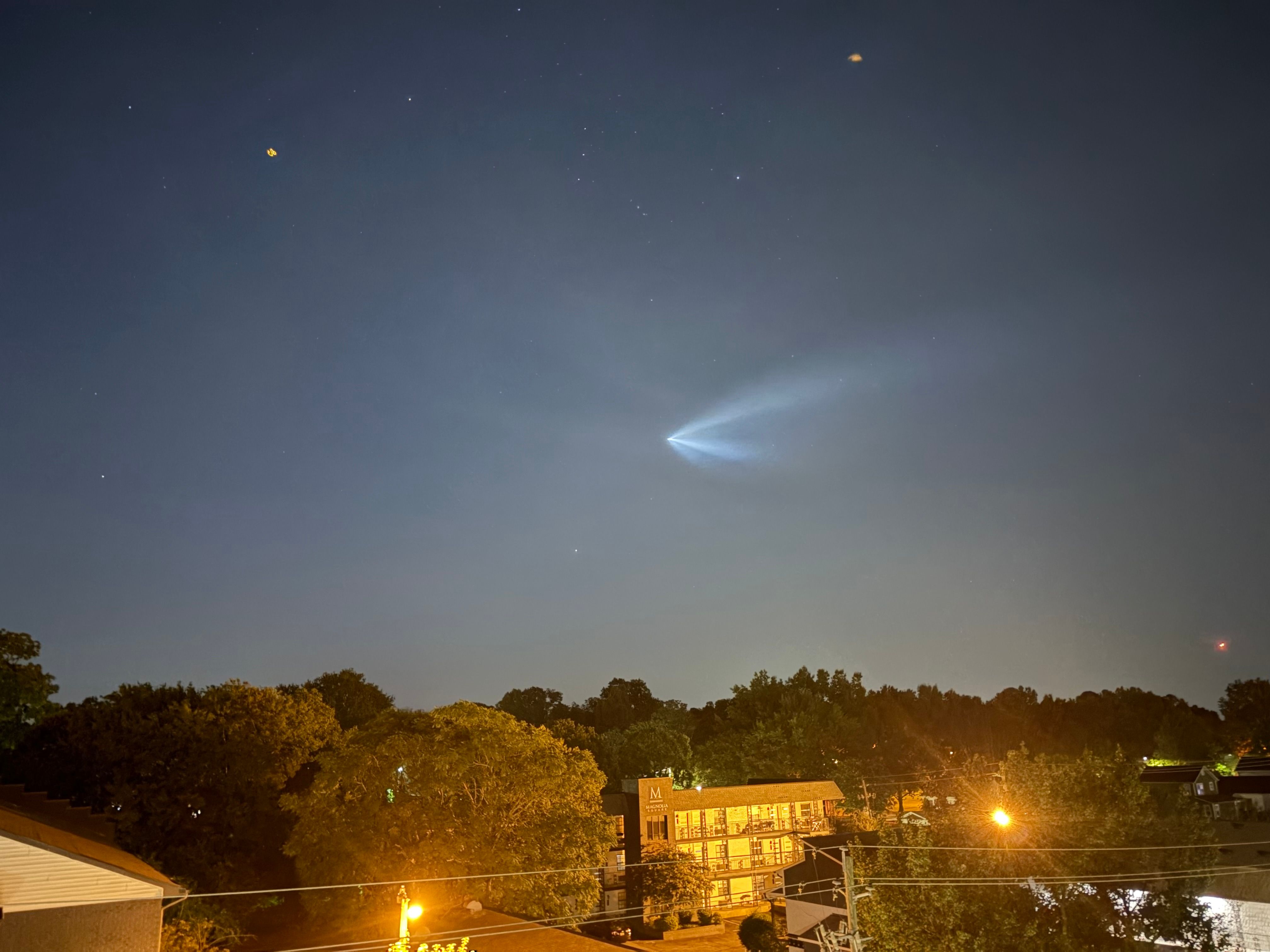 SpaceX Starlink launch visible in NC skies Tuesday morning