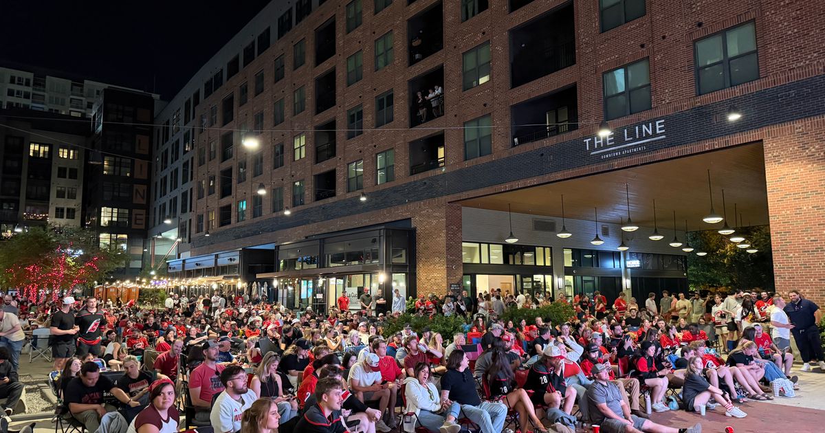 Canes fans flock to downtown Raleigh for dramatic Game 2 of the Stanley Cup Final