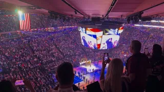 Trump booed at Madison Square Garden while making history attending NBA Finals