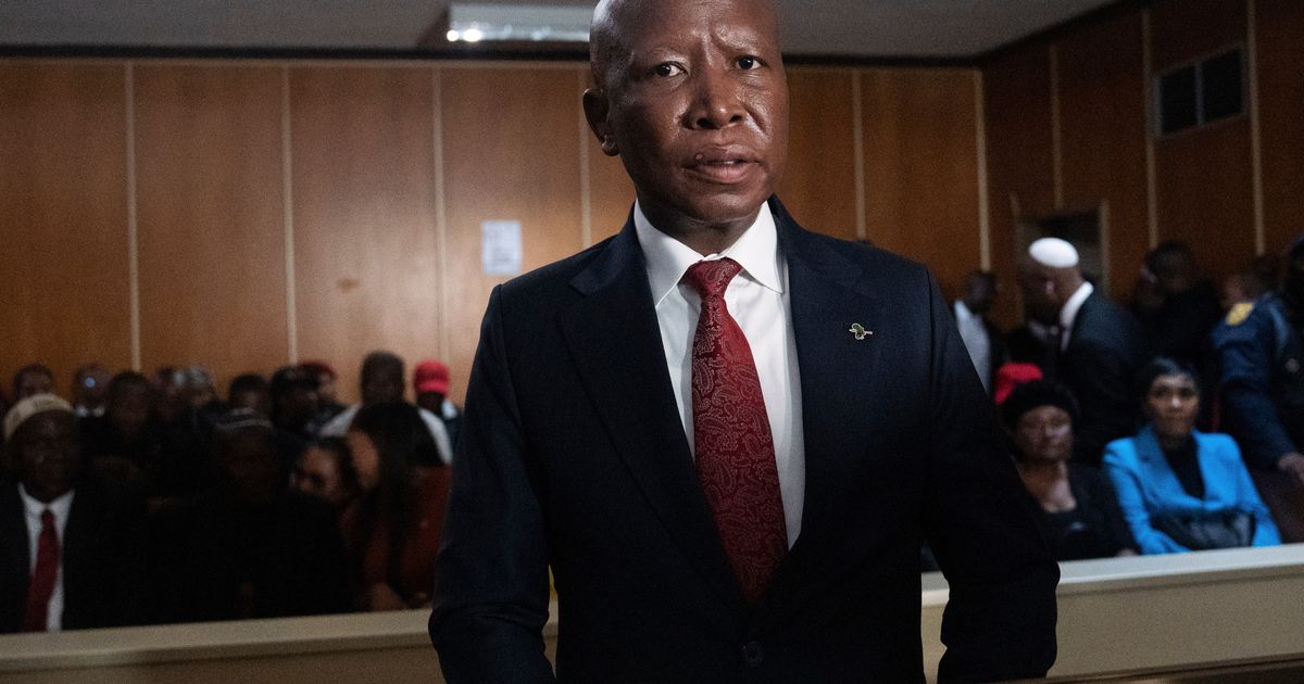 South African politician Julius Malema jailed for 5 years for firing rifle shots at rally