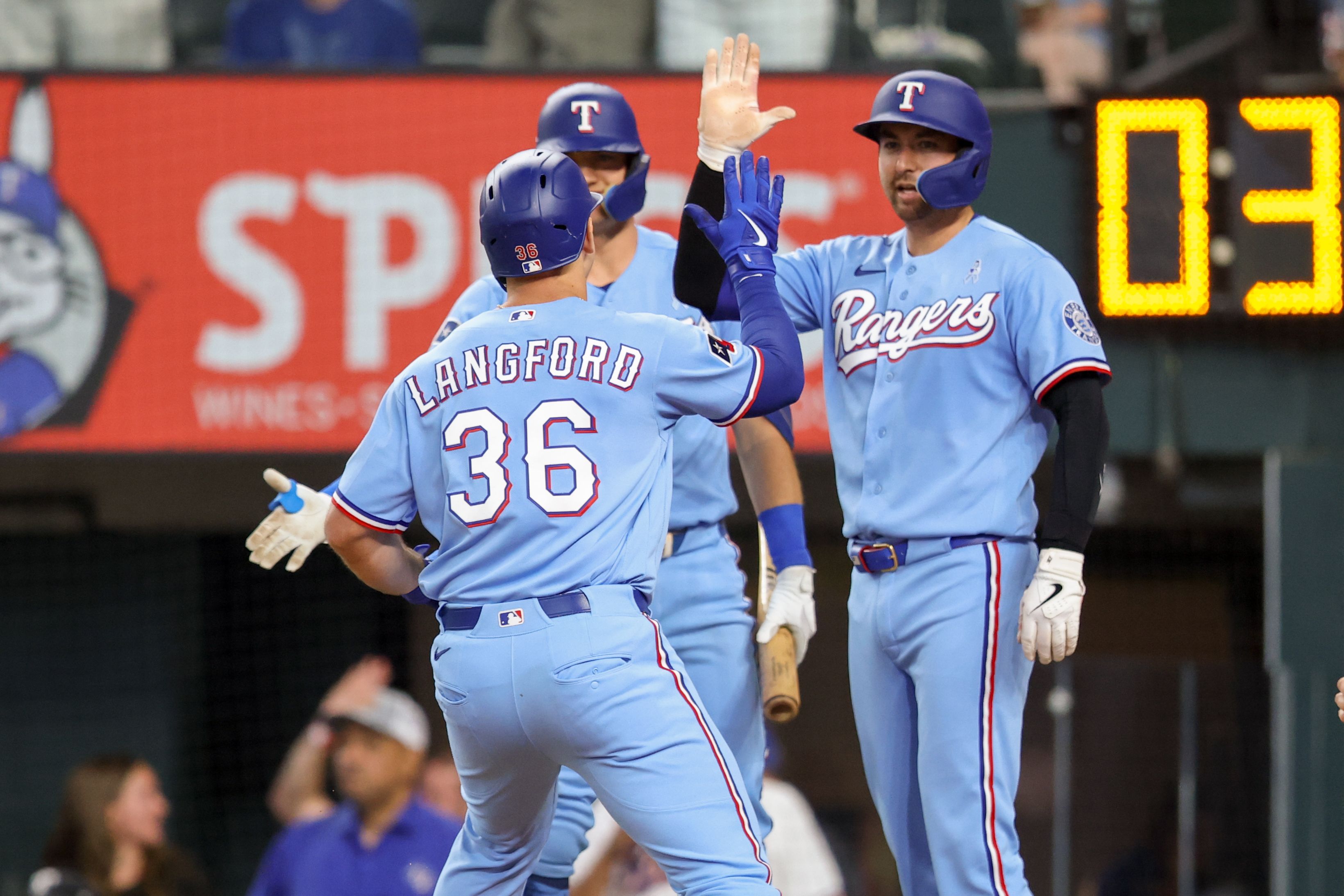 Wyatt Langford hits 3 - run homer as Rangers win 4 - 3 to end 6 - series losing streak against Padres