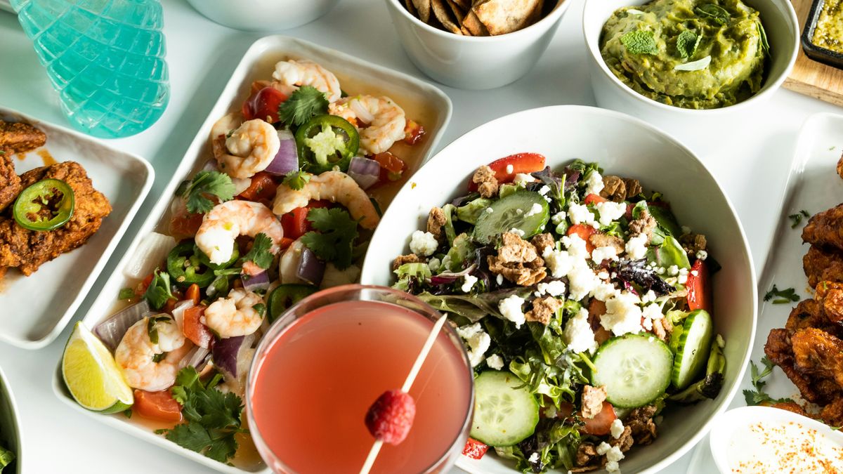 Food at a restaurant