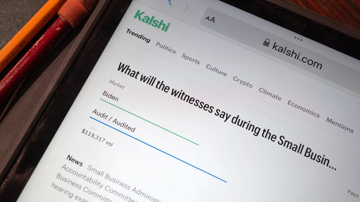 A futures stake  connected  the Kalshi prediction marketplace  website