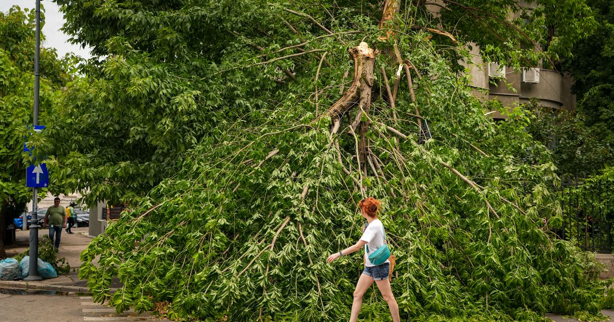 1 dead in Romania in a powerful storm after intense heatwave