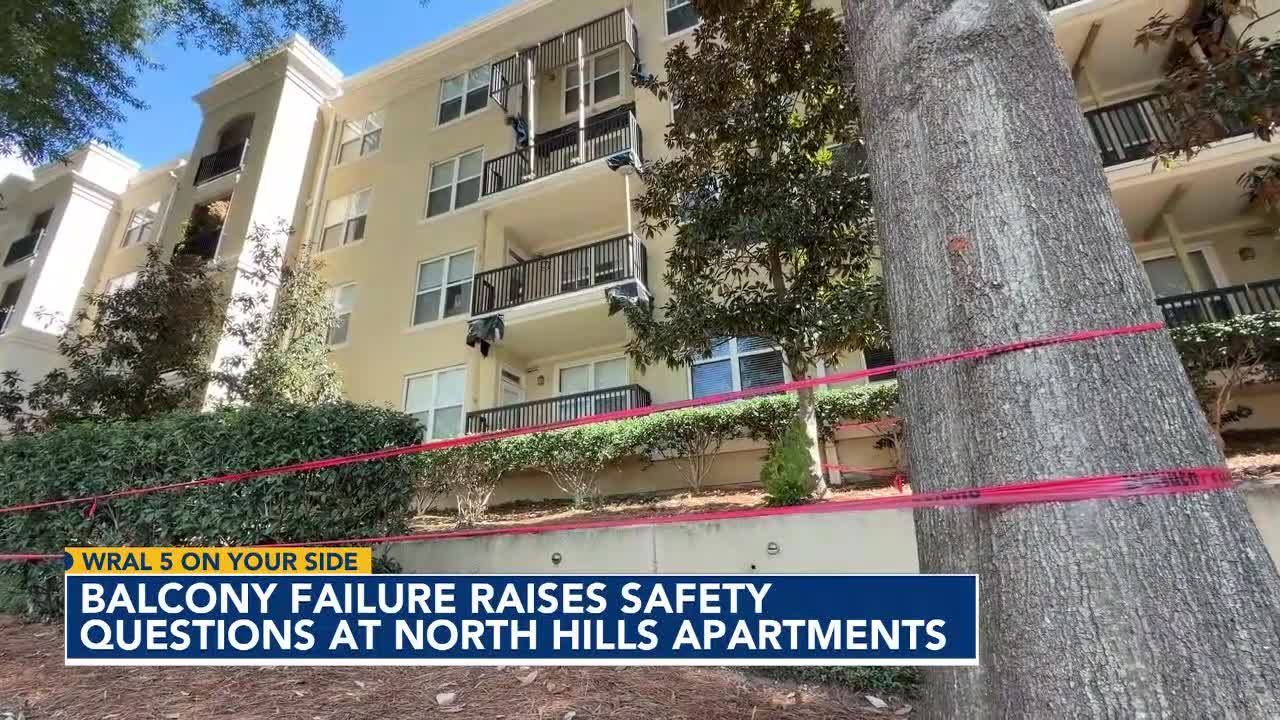 Raleigh apartment balcony collapse raises safety concerns