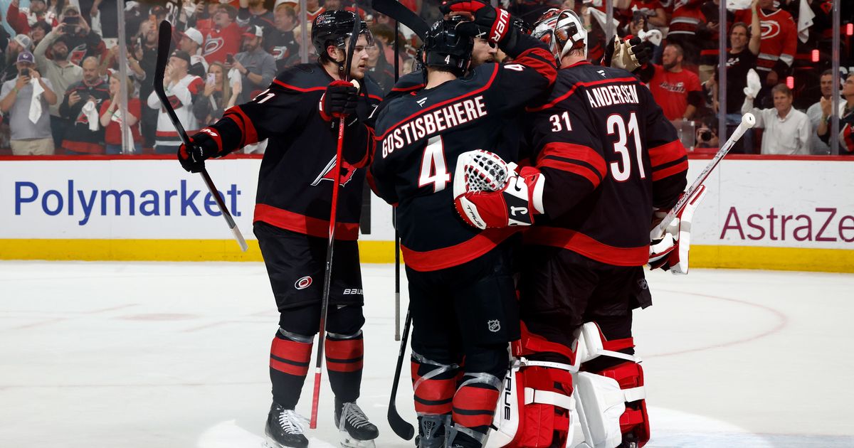 Andersen remains steady in emotional win as Hurricanes advance to Stanley Cup Final