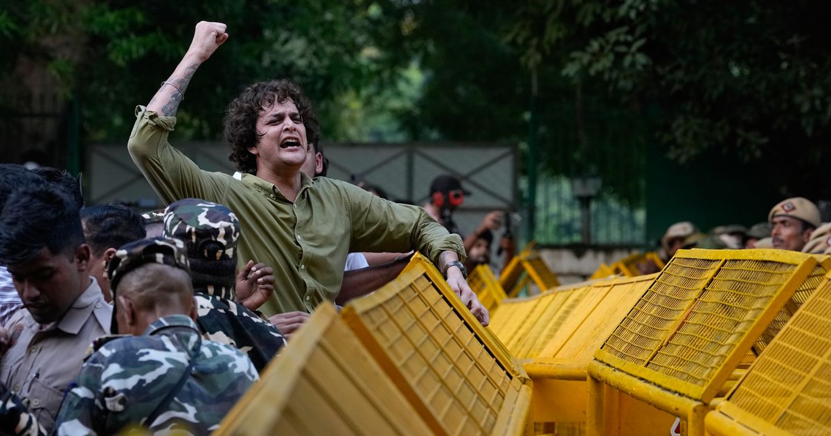 Indian authorities tighten security in New Delhi ahead of 'Cockroach' movement's rally