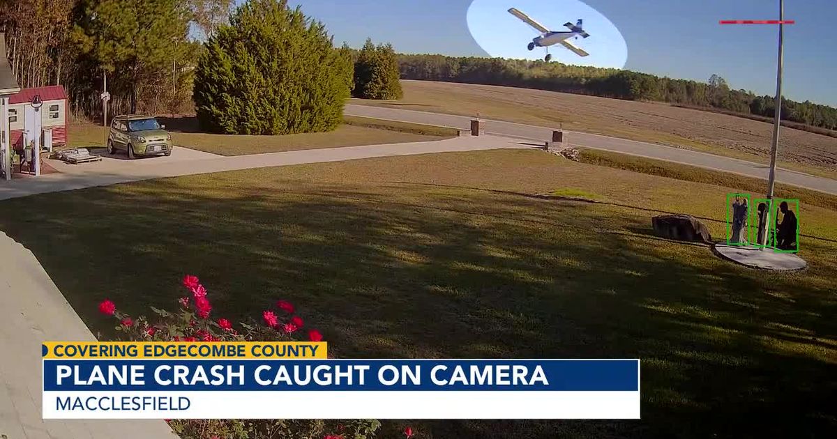 Surveillance video shows plane crash in Edgecombe County :: WRAL.com