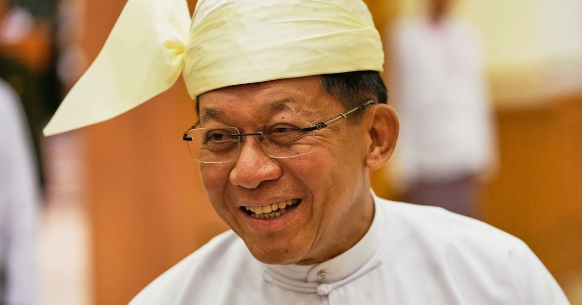 The head of Myanmar’s army-backed government proposes new peace talks with armed resistance groups