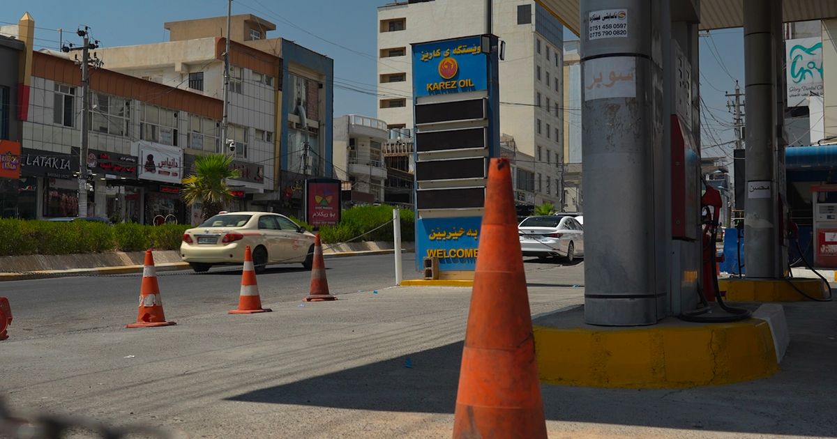 Drivers endure overnight gas lines as a war-driven fuel shortage grips Iraq's Kurdish region