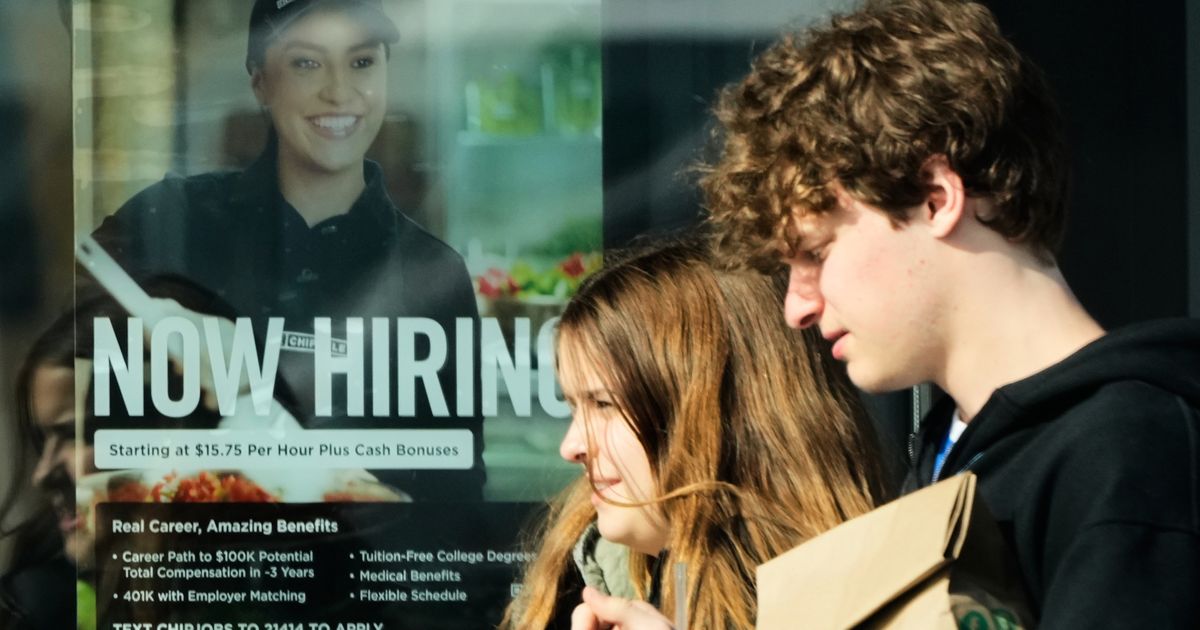 U.S. job openings were unchanged at 6.9 million in March but hiring improved
