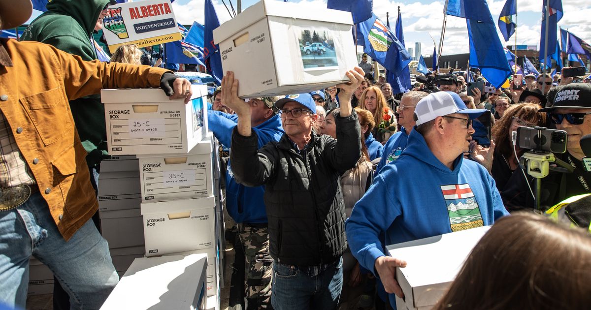 Alberta separatist group says it has enough signatures to trigger referendum vote on leaving Canada