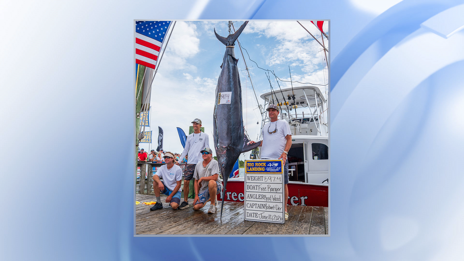 Nearly 600-pound blue marlin worth $467K secures second place in