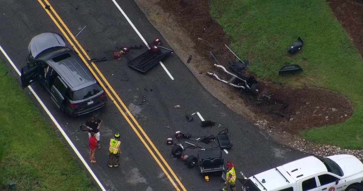 Golf cart involved in Wake County crash