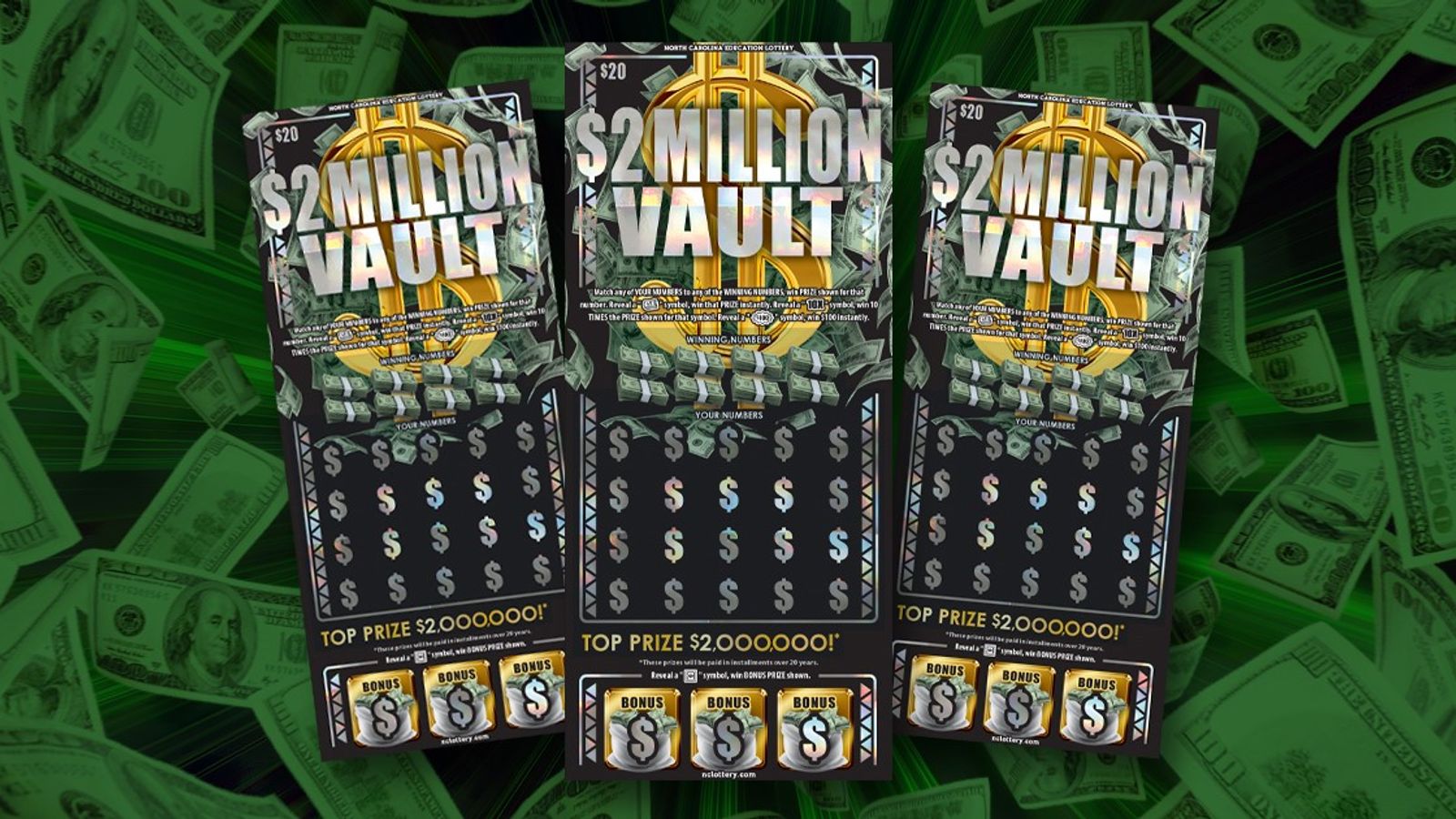 Angier man will take of $800K on $2 million scratchoff win :: WRAL.com