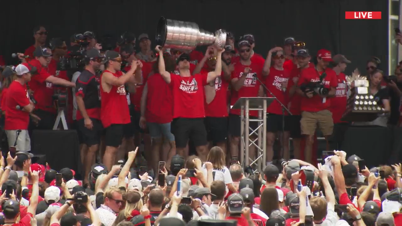 Rod Brind'Amour at Canes celebration: 'The greatest team that has ever won the Stanley Cup'