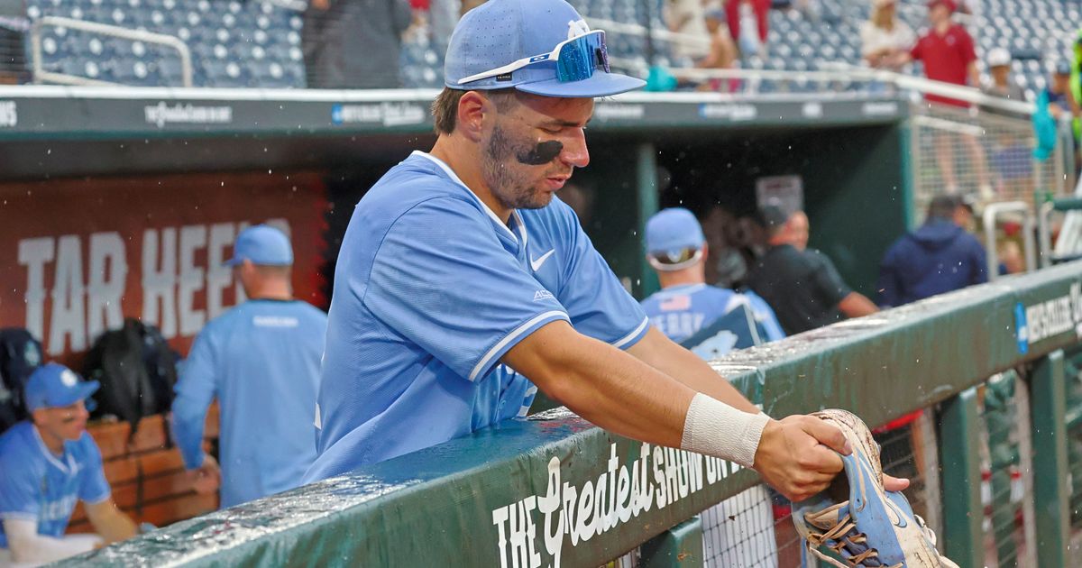 UNC fell short during Game 1 of the College World Series Finals, losing 9-3